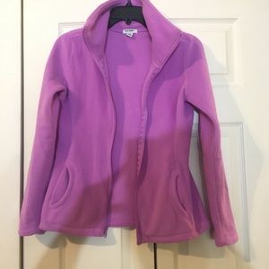 Purple fleece jacket